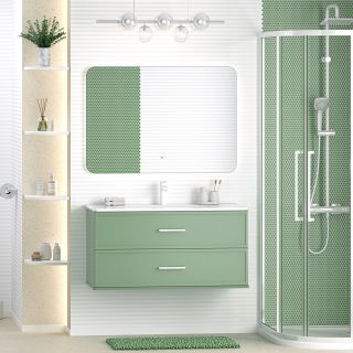 Подвесная тумба под раковину Brevita Verde 100 УТ000026840 зеленый